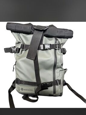 WANDRD Roll-Top Camera Backpack in Sage Green with Black Accents